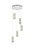 Elegant Lighting - 3680D5RC - LED Pendant - Aston - Chrome