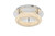 Elegant Lighting - 3800F14C - LED Flush Mount - Bowen - Chrome