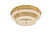 Elegant Lighting - 3800F30L2SG - LED Flush Mount - Bowen - Satin Gold