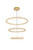 Elegant Lighting - 3800G41LSG - LED Chandelier - Bowen - Satin Gold