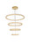 Elegant Lighting - 3800G41SG - LED Chandelier - Bowen - Satin Gold
