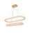 Elegant Lighting - 3800G42L2SG - LED Chandelier - Bowen - Satin Gold