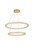 Elegant Lighting - 3800G42SG - LED Chandelier - Bowen - Satin Gold