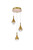 Elegant Lighting - 3803D12SG - LED Pendant - Amherst - satin gold