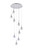 Elegant Lighting - 3809D24C - LED Chandelier - Amherst - chrome