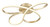 George Kovacs - P5434-697-L - LED Flush Mount - Astor by Robin Baron - Soft Gold