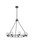 Elegant Lighting - 5100D36BK - Nine Light Chandelier - Cadence - Black and Clear