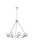 Elegant Lighting - 5100D36C - Nine Light Chandelier - Cadence - Chrome and Clear