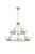 Elegant Lighting - 5100L236SG - 15 Light Chandelier - Cadence - Satin Gold and Clear