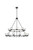 Elegant Lighting - 5100L248BK - 21 Light Chandelier - Cadence - Black and Clear