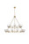 Elegant Lighting - 5100L248SG - 21 Light Chandelier - Cadence - Satin Gold and Clear