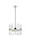 Elegant Lighting - 6200D16C - Eight Light Pendant - Serephina - chrome