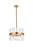 Elegant Lighting - 6200D16SG - Eight Light Pendant - Serephina - satin gold