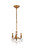 Elegant Lighting - 9103D10FG/RC - Three Light Pendant - Lillie - French Gold