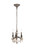 Elegant Lighting - 9103D10PW-GT/RC - Three Light Pendant - Lillie - Pewter