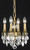Elegant Lighting - 9104D10FG/RC - Four Light Pendant - Lillie - French Gold