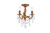 Elegant Lighting - 9203F13FG/RC - Three Light Flush Mount - Rosalia - French Gold
