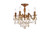 Elegant Lighting - 9204F17FG-GT/RC - Four Light Flush Mount - Rosalia - French Gold
