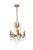 Elegant Lighting - 9205D18FG/RC - Five Light Pendant - Rosalia - French Gold