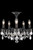 Elegant Lighting - 9205F18DB/RC - Five Light Flush Mount - Rosalia - Dark Bronze