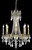 Elegant Lighting - 9208D24FG/RC - Eight Light Chandelier - Rosalia - French Gold
