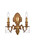 Elegant Lighting - 9602W10FG/RC - Two Light Wall Sconce - Monarch - French Gold