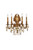 Elegant Lighting - 9605W21FG-GT/RC - Five Light Wall Sconce - Monarch - French Gold
