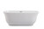 Elegant Lighting - BT10259GW - Bathtub - Coralie - glossy white