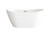 Elegant Lighting - BT10354GW-BGD - Soaking Bathtub - Ines - Glossy White