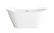 Elegant Lighting - BT10354GW-BNK - Soaking Bathtub - Ines - Glossy White