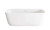 Elegant Lighting - BT10567GW-MBK - Soaking Bathtub - Calum - Glossy White