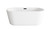 Elegant Lighting - BT10659GW-MBK - Soaking Bathtub - Odette - Glossy White
