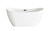 Elegant Lighting - BT30459GW-MBK - Bathtub - Bristol - Glossy White