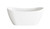 Elegant Lighting - BT30459GW-WHT - Bathtub - Bristol - Glossy White