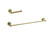 Elegant Lighting - HWB-11S2BGD - 2-Piece Bathroom Hardware Set - Alma - Brushed Gold