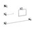 Elegant Lighting - HWB-12S4PCH - 4-Piece Bathroom Hardware Set - Isla - Chrome