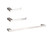 Elegant Lighting - HWB-13S3RBNK - 3-Piece Bathroom Hardware Set - Sofia - Brushed Nickel
