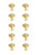 Elegant Lighting - KB2022-GD-10PK - Knob Multipack (Set of 10) - Irvin - Brushed Gold