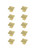 Elegant Lighting - KB2025-GD-10PK - Knob Multipack (Set of 10) - Cecil - Brushed Gold
