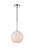 Elegant Lighting - LD2207C - One Light Pendant - BAXTER - Chrome and frosted white