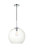 Elegant Lighting - LD2216C - One Light Pendant - BAXTER - Chrome and Clear