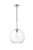 Elegant Lighting - LD2224C - One Light Pendant - BAXTER - Chrome and Clear