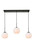 Elegant Lighting - LD2237BK - Three Light Pendant - BAXTER - Black and frosted white