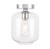 Elegant Lighting - LD2270C - One Light Flush Mount - Collier - Chrome and Clear glass
