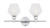 Elegant Lighting - LD2312C - Two Light Wall Sconce - Gene - Chrome and Clear glass