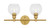 Elegant Lighting - LD2314BR - Two Light Wall Sconce - Collier - Brass and Clear glass