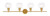 Elegant Lighting - LD2322BR - Four Light Wall Sconce - Collier - Brass and Clear glass