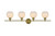 Elegant Lighting - LD2323SG - Four Light Wall Sconce - Collier - Satin Gold
