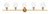 Elegant Lighting - LD2324BR - Five Light Wall Sconce - Gene - Brass and Clear glass