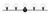 Elegant Lighting - LD2326BK - Five Light Wall Sconce - Collier - Black and Clear glass